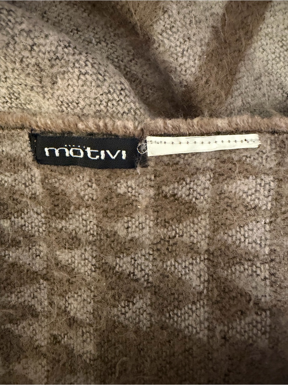 Motivi scarf brown Italian Southwestern fringe - Picture 2 of 9